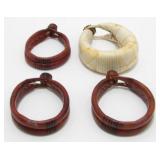 (4) Native American Style Leather? Bangle