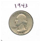 1943 Washington Silver Quarter
