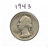 1943 Washington Silver Quarter