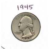 1945 Washington Silver Quarter
