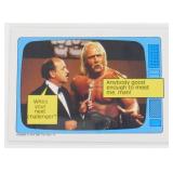 Hulk Hogan 1985 Topps Rookie Card #57 with Gene