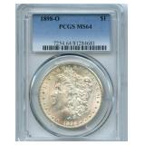 1898-O Morgan Silver Dollar - PCGS MS 64