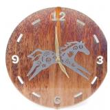 * Metal Clock - Copper Finish with Silver Colored