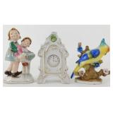 3 Pieces of Occupied Japan Figurines - 2 Girls by