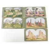 (5) Vintage Scenic Stereoview Cards: Monaco,