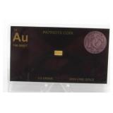 1/3 grain Fine Gold Card