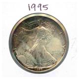 1995 U.S. American Silver Eagle One Dollar - 1