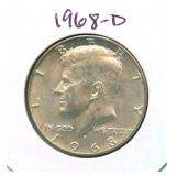 1968-D Kennedy Silver Half Dollar - 40% Silver