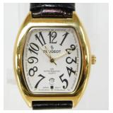 Peugeot Menï¿½s Gold Tone Watch - New Battery,