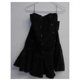 NWT Large Black Denim Dress