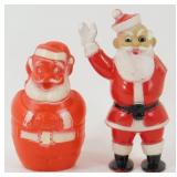 Vintage Santas Lot: Plastic Bank with Stopper (5"