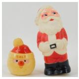 Vintage Santas Lot: Rubber Squeak Toy (Works,