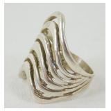 Vintage Sterling Silver Stackable Look Ring -