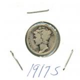 1917-S Mercury Silver Dime