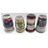 * 4 Budweiser Steins
