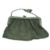 Vintage Sterling Silver Mesh Chain Purse - 122