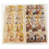 2 Sets of Multiple Silly Scene / Parts Stereoview