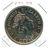 2022 Britannia 1 oz .999 Fine Silver 2 Pounds