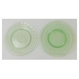 * 2 Uranium Glass Plates