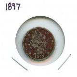 1897 Liberty "V" Nickel