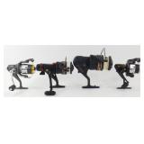 4 Fishing Reels - Abu Garcia Black Max 3 Lite