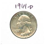 1961-D Washington Silver Quarter