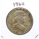 1962 Franklin Silver Half Dollar