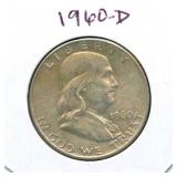 1960-D Franklin Silver Half Dollar