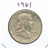 1961 Franklin Silver Half Dollar