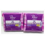 * 2 New Poise Fresh Protection Pads - 33 Ct.