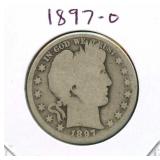 1897-O Barber Half Dollar