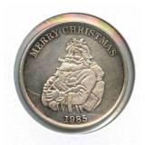 1985 Merry Christmas/Happy New Year 1 oz .999