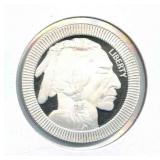 Buffalo Design 1 oz .999 Fine Silver Round