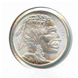 Buffalo Design 1 oz .999 Fine Silver Round