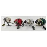 4 Closed Faced Fishing Reels