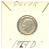 1964-D Roosevelt Silver Dime