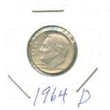 1964-D Roosevelt Silver Dime