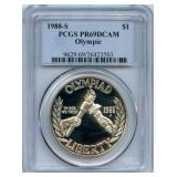 1988-S Olympic Commemorative Silver Dollar - PCGS