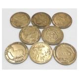 8 North American Hunting Club Medallions