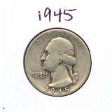 1945 Washington Silver Quarter