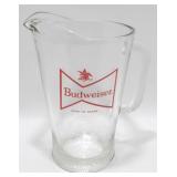 * Budweiser Glass Beer Pitcher
