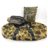 * Fieldline Camo Duffel Bag, Nutra Flow Pouch &