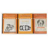 3 Large Tractor Field Book Manual - 1949, 1950,