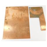 * 2 Sheets of Copper