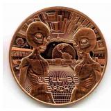 1 oz Pure Copper Round - Aliens ï¿½We