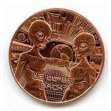 1 oz Pure Copper Round - Aliens ï¿½We