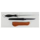 6-1/2" Steel for Sharpening Knives - Overall 10",