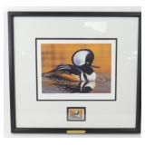 * 2000 Ducks Unlimited Hooded Merganser Signed &