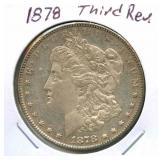 1878 Morgan Silver Dollar - Third Reverse