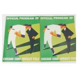 2 Chicago Cubs Official Programs - 15ï¿½, 1966